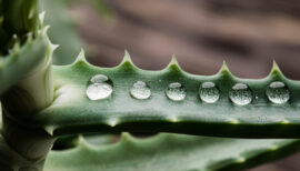 tige d'aloe vera et gel